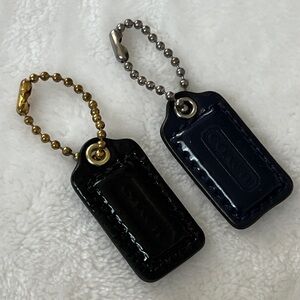 Coach Black and Dark Blue Keychains